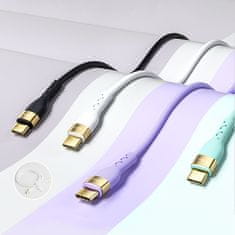 Joyroom S-1250N18-10 Liquid Silicone Data kabel USB-C / USB-C 100W 1,2m white