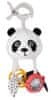Canpol babies Senzorická závěsná cestovní hračka PANDA s klipem BabiesBoo