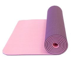 Lerko Yoga mat dvouvrstvá TPE růžová