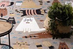 Dywany Łuszczów Dětský kusový koberec Fun Kittens Cats beige 80x150