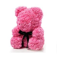 onHand.cz Rose Bear - rúžový medvídek z růží 40 cm