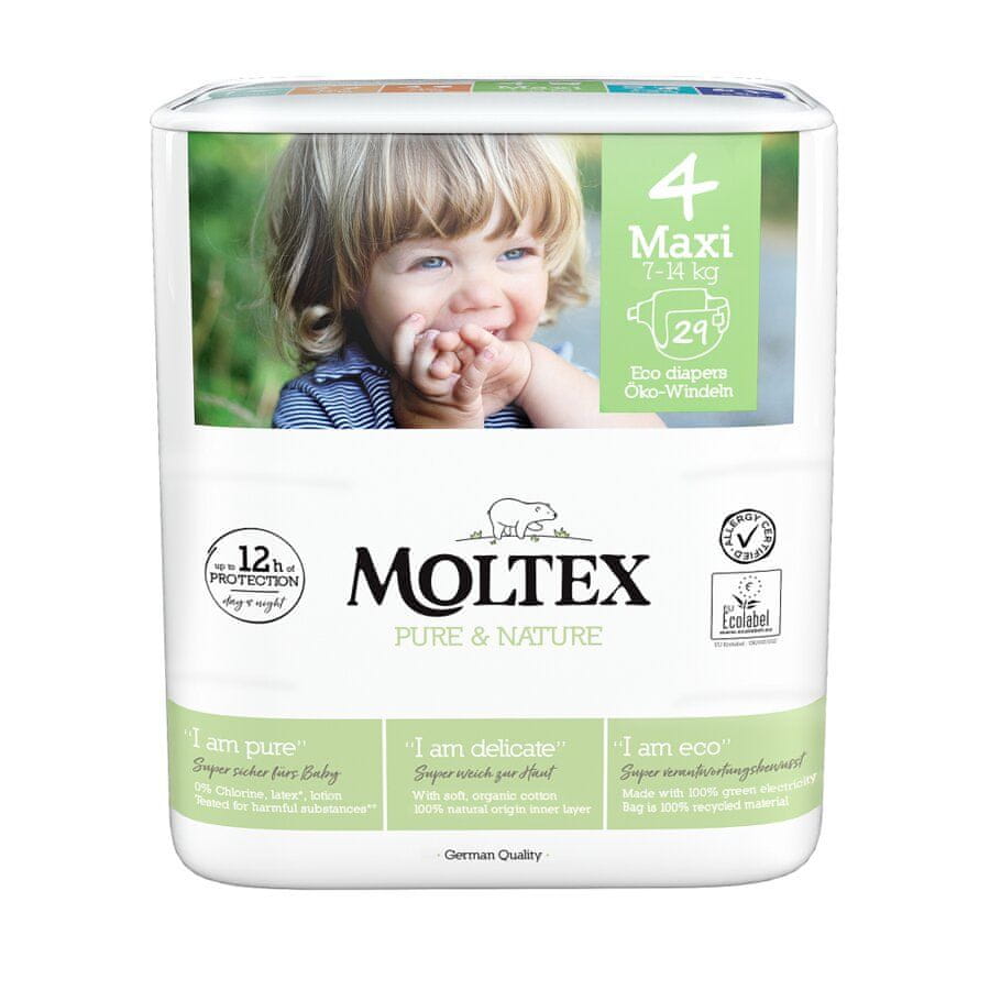 Levně MOLTEX Plenky Pure & Nature Maxi 7-14 kg (29 ks)