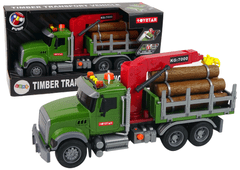 shumee Truck Auto Jeřáb Transport Logs Wood Sound