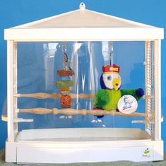 TERRA INTERNATIONAL 2418 - Klec pro malé papoušky, 58 (šířka) × 46 (hloubka) × 60 cm (výška) 