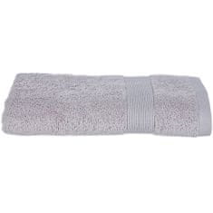 Atmosphera Bavlněný ručník s dekorativním taupe bordyura, stylový koupelnový textil