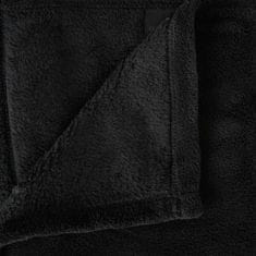 Atmosphera Černá deka z mikrovlákna, 150 x 125 cm