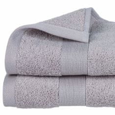 Atmosphera Bavlněný ručník s dekorativním taupe bordyura, stylový koupelnový textil