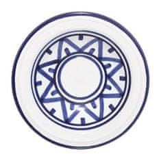 Secret de Gourme Porcelánový talíř SOHAN, O 14,5 cm, bílý a modrý