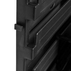 botle Nástěnný panel na nářadí 38,6 x 39 cm s 25 ks. Krabice závěsný Černé Boxy Skladovací systém