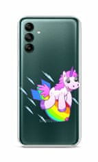 TopQ Kryt Samsung A04s Flying Unicorn 86894