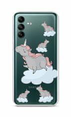 TopQ Kryt Samsung A04s Grey Unicorns 86942