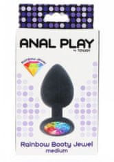 Toyjoy ToyJoy Rainbow Booty Jewel Medium - analní silikonový kolík