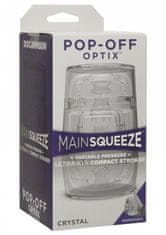 Doc Johnson Main Squeeze Pop-Off Optix - transparentní masturbátor