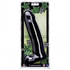 Topco Sex Please! 17,75 cm Perfect Penis, Black / realistické dildo