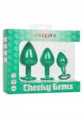 California Ex Novel CalExotics Cheeky Gems 3 Pcs / sada análních kolíků ze silikonu