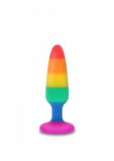 Toyjoy ToyJoy Twink Plug Medium (Rainbow) - analní silikonový kolík