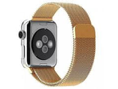 Bomba Módní Milánský řemínek pro Apple Watch Barva: Zlatá, Velikost ciferníku Apple watch: 42/44/45mm
