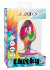 California Ex Novel CalExotics Cheeky Large Tie-Dye Plug - analní silikonový kolík