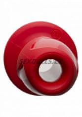 Doc Johnson KINK - Wet Works - Explore - Platinum Premium Silicone Plug 3.5" - Red / anální kolík