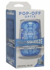 Doc Johnson Main Squeeze Pop-Off Optix - masturbátor - t-modrá