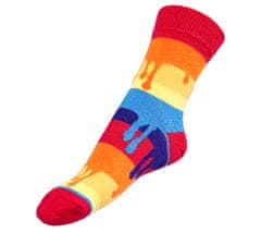 Bellatex Ponožky dětské Barvy - 25-29 - červená, oranžová, modrá