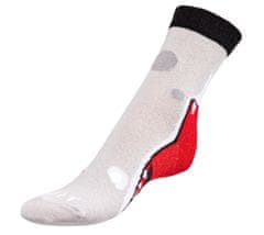 Bellatex Ponožky dětské Žralok - 25-29 - šedá, červená