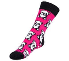 Bellatex Ponožky dětské Panda - 25-29 - růžová, bílá, černá