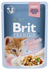 Brit cat kitten Premium Fillets in Gravy for with Chicken 85 g
