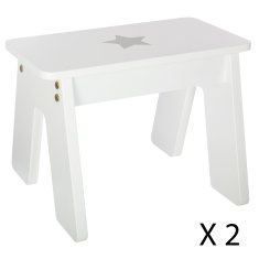 Atmosphera Dětský stůl pro 2 s úložným prostorem bílý a stříbrný