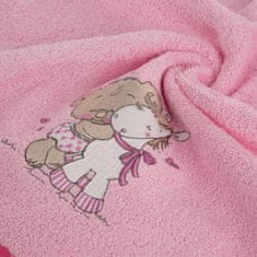 Eurofirany Dětský ručník Baby43 100x100 cm růžový