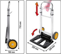 Vorel Skládací vozík hliníkový nosnost 90kg