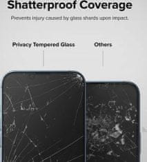RINGKE iPhone 14/13/13 Pro Screen Protector Privacy Tempered Glass with installation jig Black