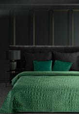 Eurofirany Přehoz na postel 280X260 tmavě zelený