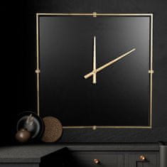 Eurofirany Dekorativní hodiny 22 40x5x40 cm černé