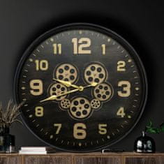 Eurofirany Dekorativní hodiny 11 61x11x61 cm černé
