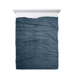 DESIGN 91 Jednobarevná deka - Cindy 3 modrá, š. 170 cm x d. 210 cm