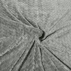 DESIGN 91 Jednobarevná deka - Cindy šedá, š. 170 cm x d. 210 cm