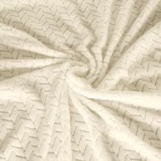 DESIGN 91 Jednobarevná deka - Cindy béžová, š. 150 cm x d. 200 cm