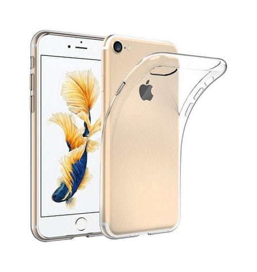 TopQ Pouzdro iPhone 8 silikon ultratenký průhledný 0,5 mm 27358