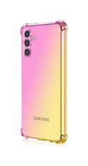 TopQ Kryt Samsung A04s Shock duhový růžovo-žlutý 87087