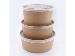 Gastrofans Jednorázové papírové takeaway misky pro rozvoz na obědy Objem: 750 ml