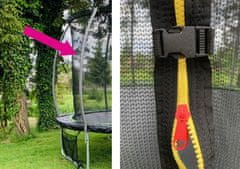Lean-toys Vnitřní síť pro trampolínu Sport Max 14 stop růžová