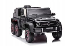 Lean-toys Auto na baterie Mercedes Benz G63 6X6 Black