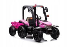 Lean-toys Bateriový traktor BLT-206 růžový