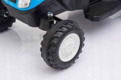 Lean-toys Bateriový traktor s přívěsem A009 modrý