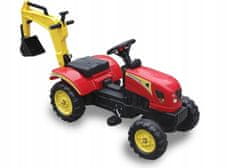 Lean-toys Traktor s červenými kbelíky