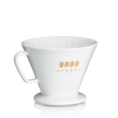 Kela Kávový filtr porcelánový Excelsa L bílá KL-12492