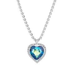 Preciosa Nádherný náhrdelník modré srdce s českým křišťálem 2025 46