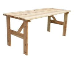 Rojaplast VIKING zahradní stůl dřevěný PŘÍRODNÍ - 180cm