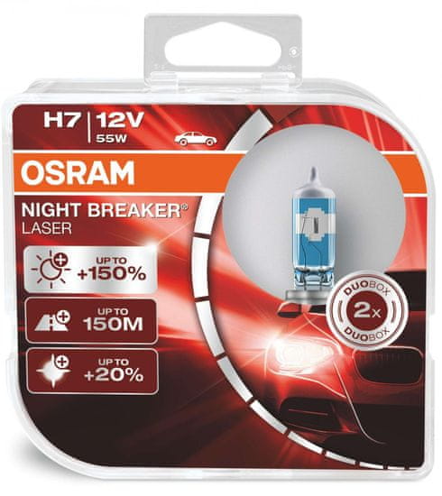 Osram OSRAM H7 64210NL-HCB NIGHT BREAKER LASER plus 150procent 55W